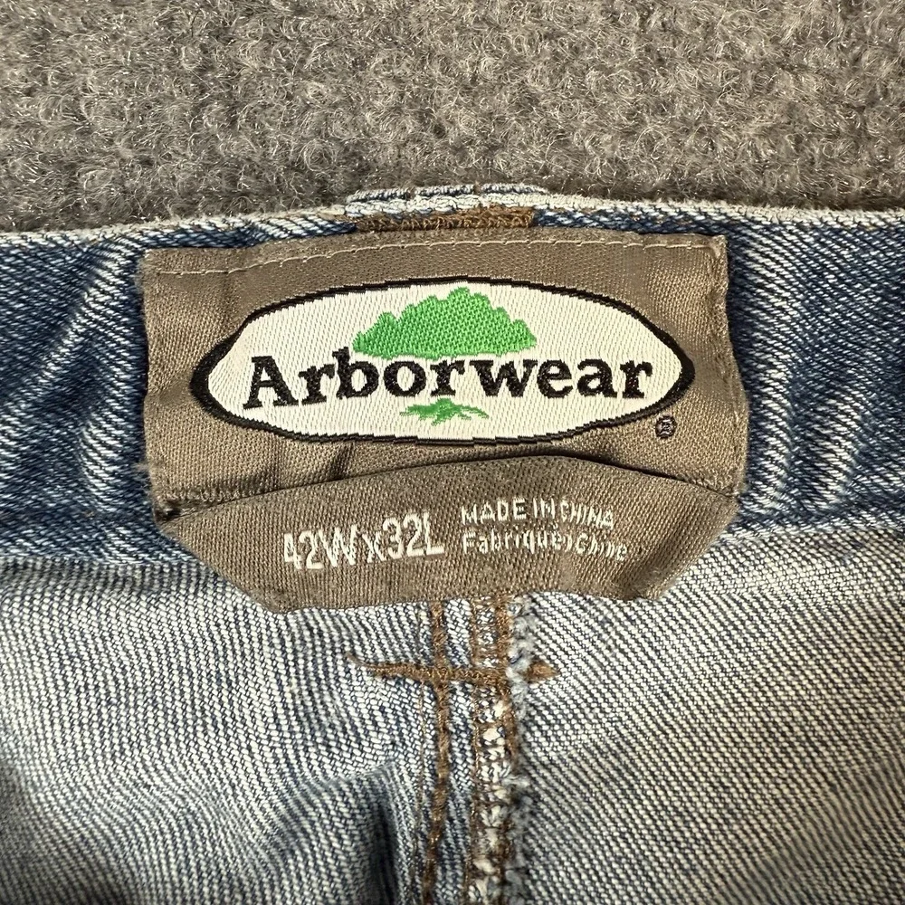 Vintage Arborwear Jeans Mens 42x32 (Fits 40x32) Cedarflex Denim 90s‎ Workwear